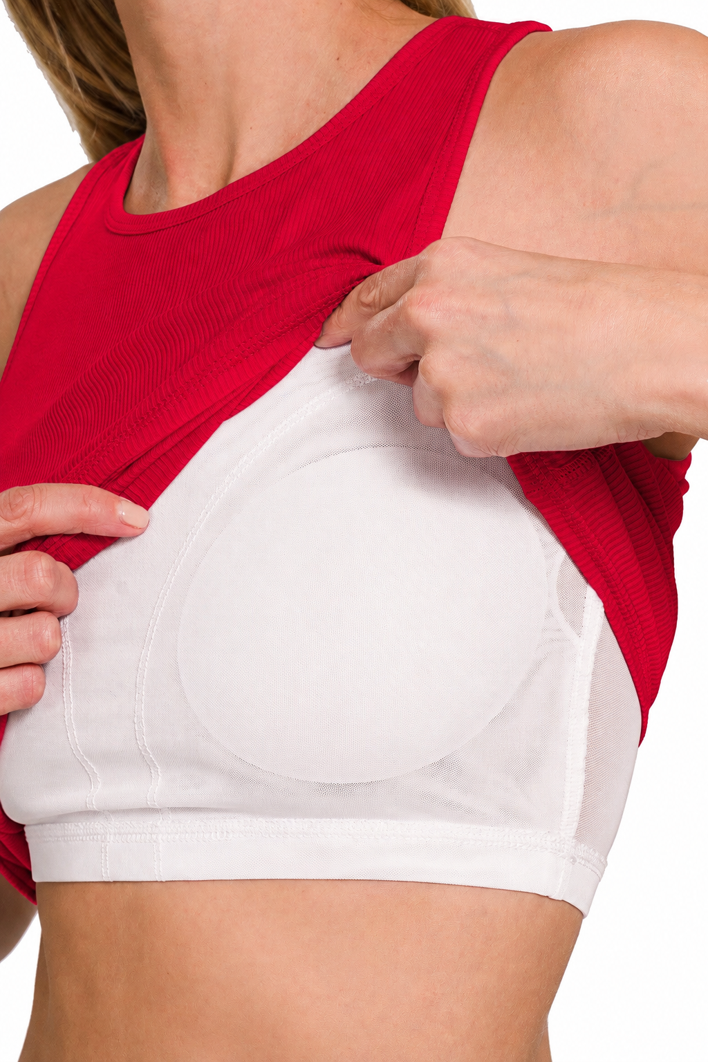 Red Racer Back Tank