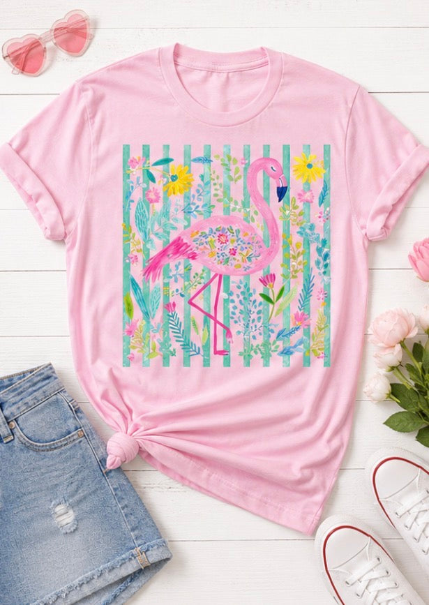 Floral Flamingo Bliss