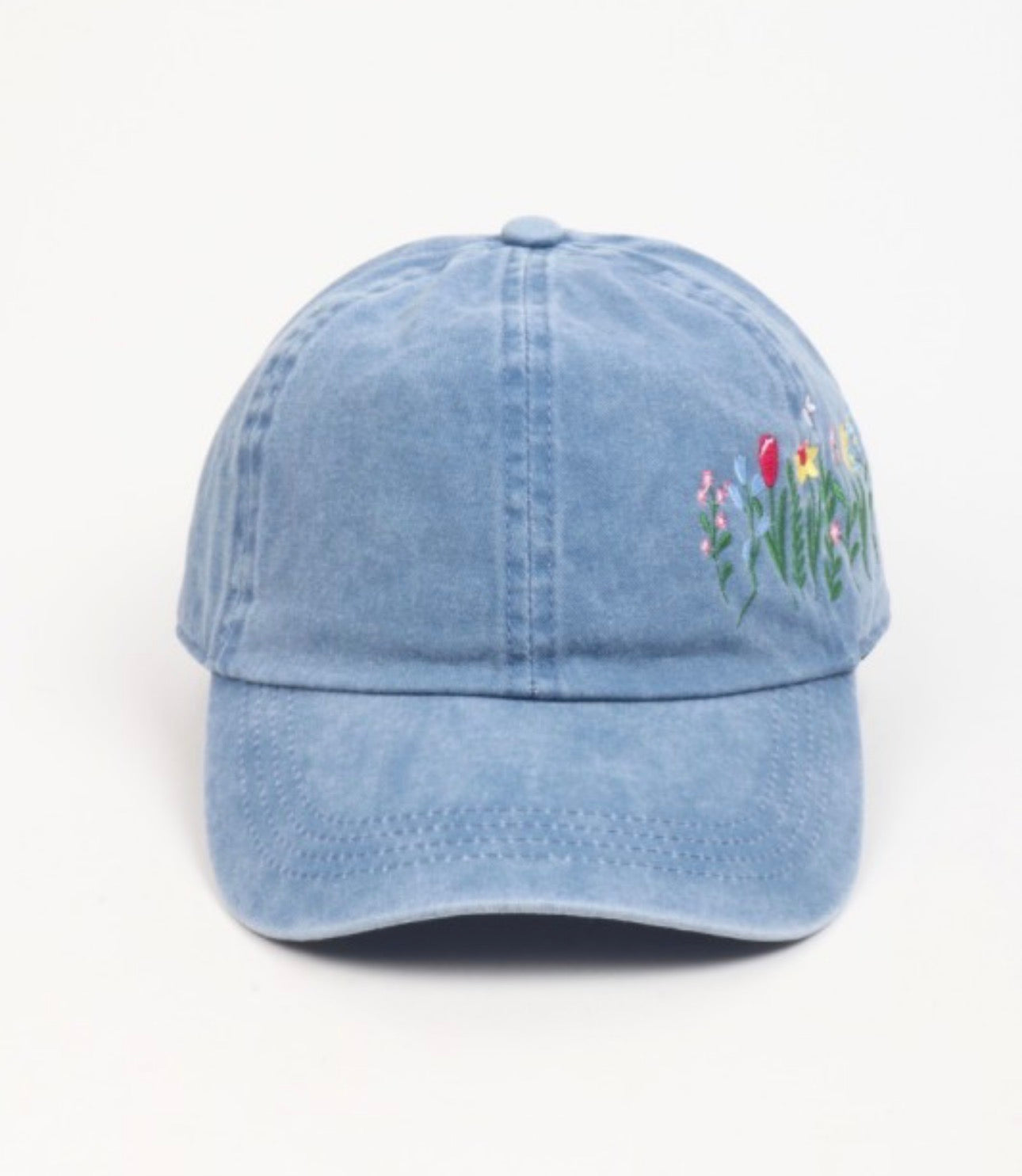 Wildflower Denim Cap