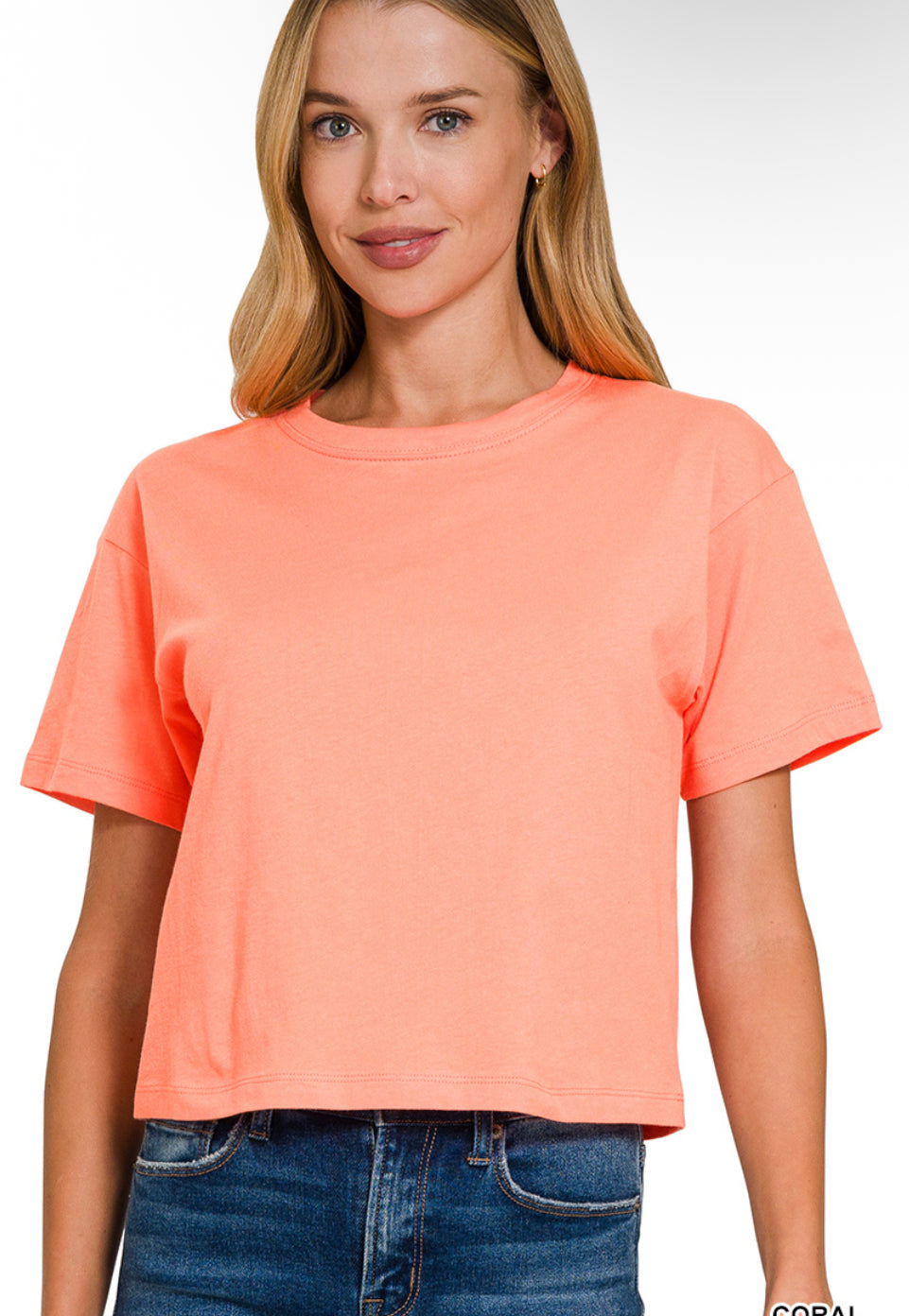 Coral Crop Tee
