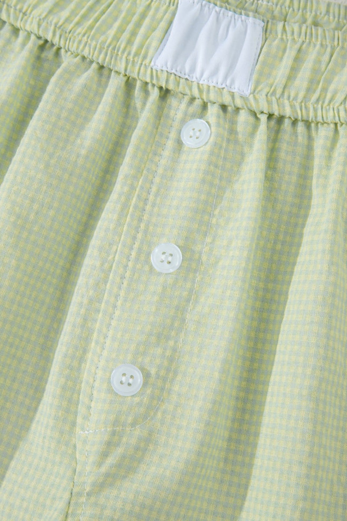 Jenna Lime Gingham Shorts