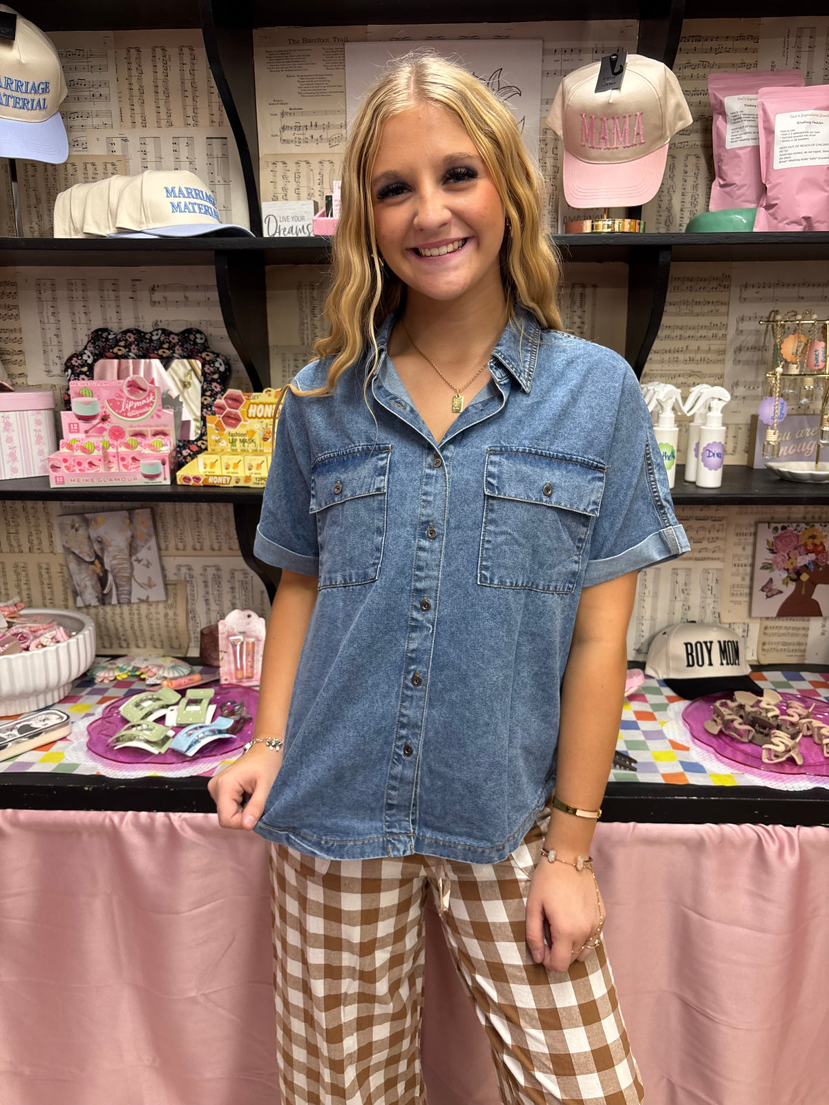 Darling Denim Top
