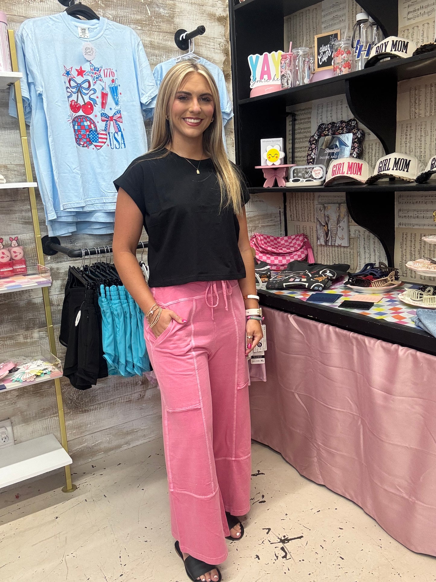 Pink Weekender Pants