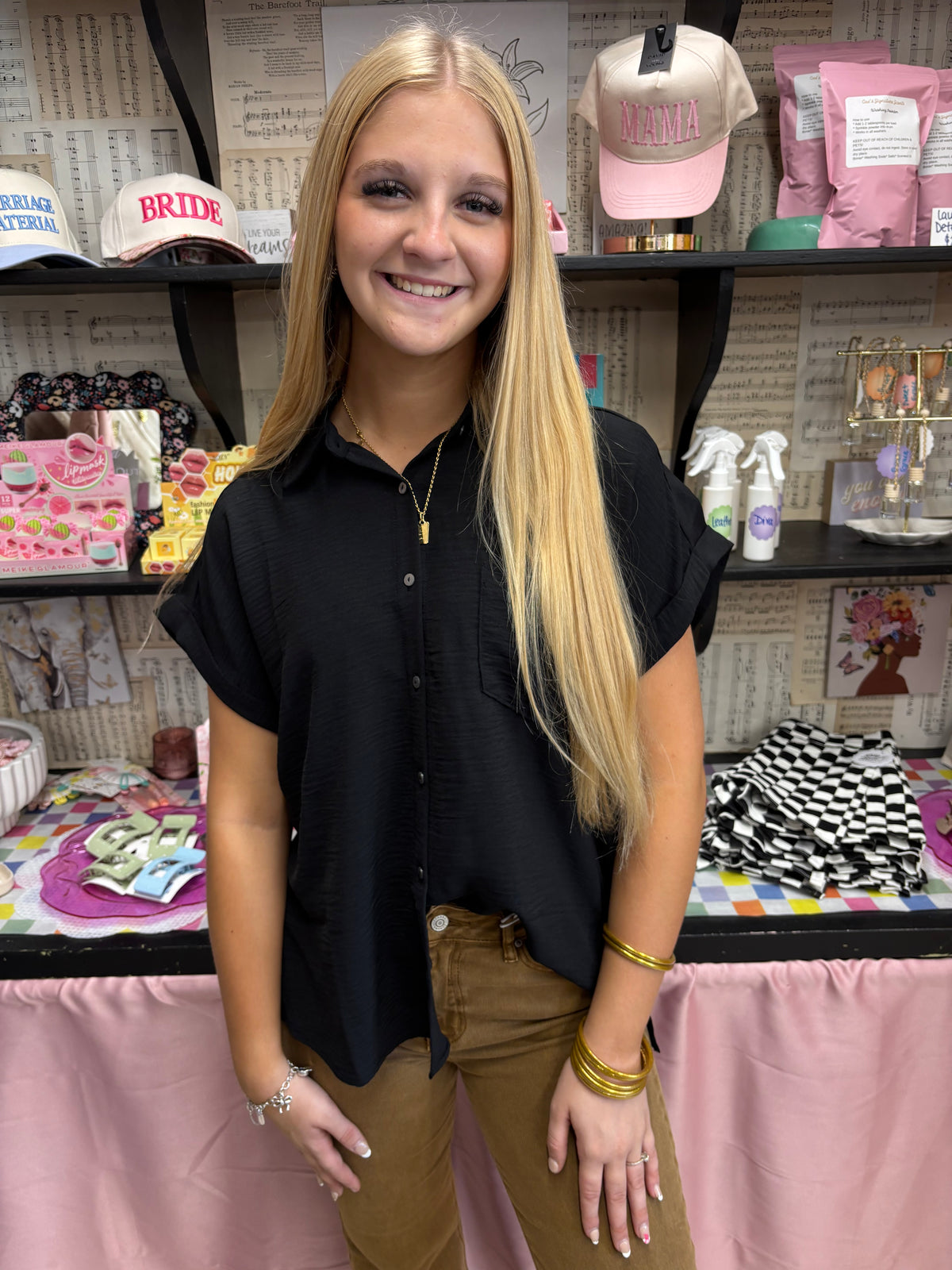 Office Hours Button-Down Top