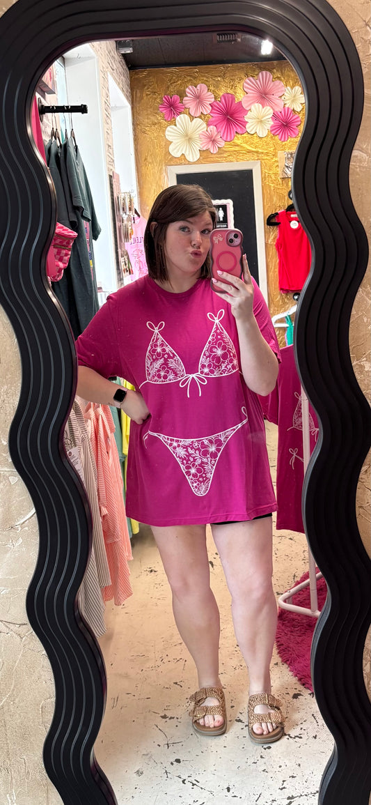 Pink Bikini Tee