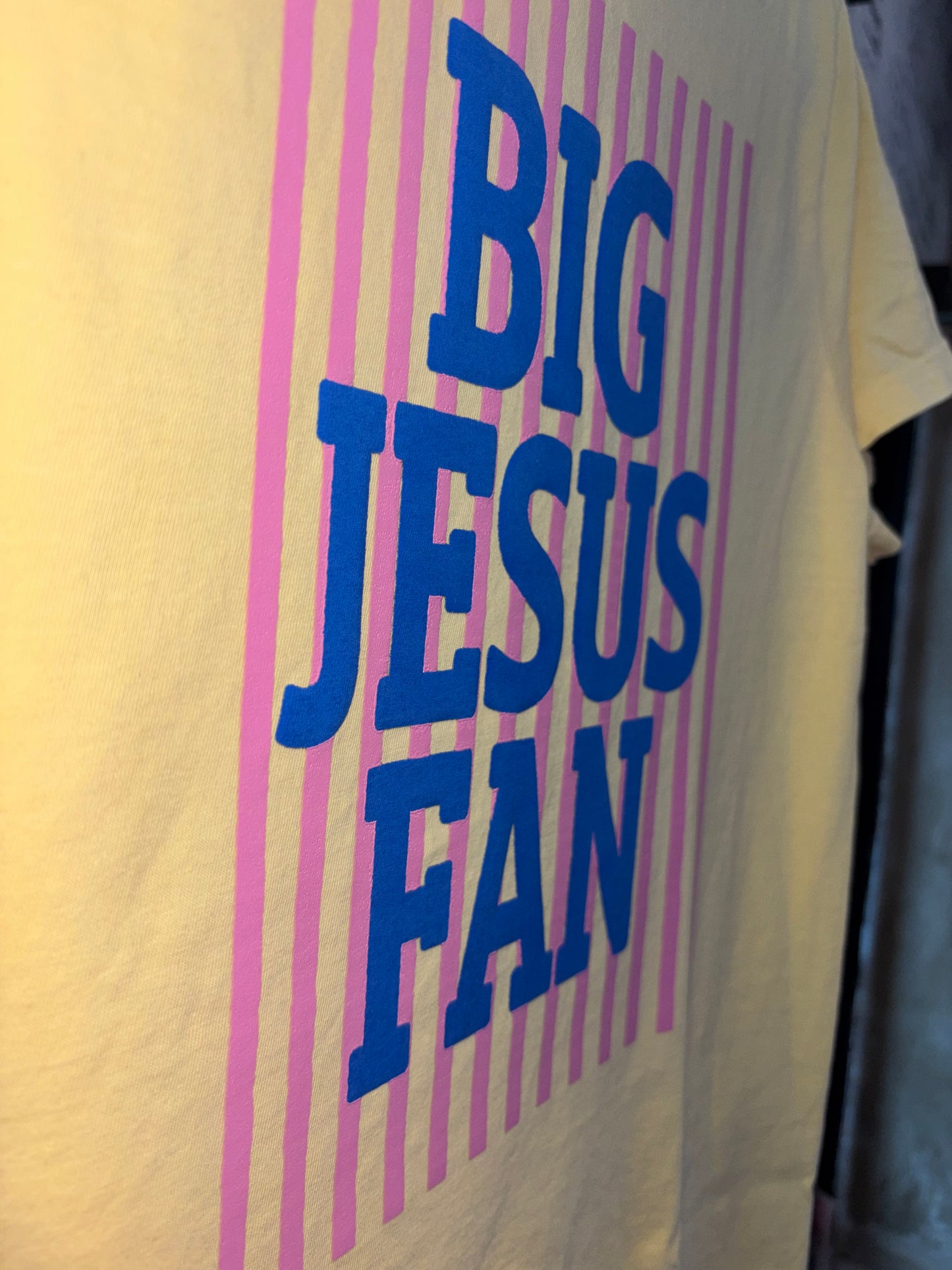 Big Jesus Fan - Puff Print