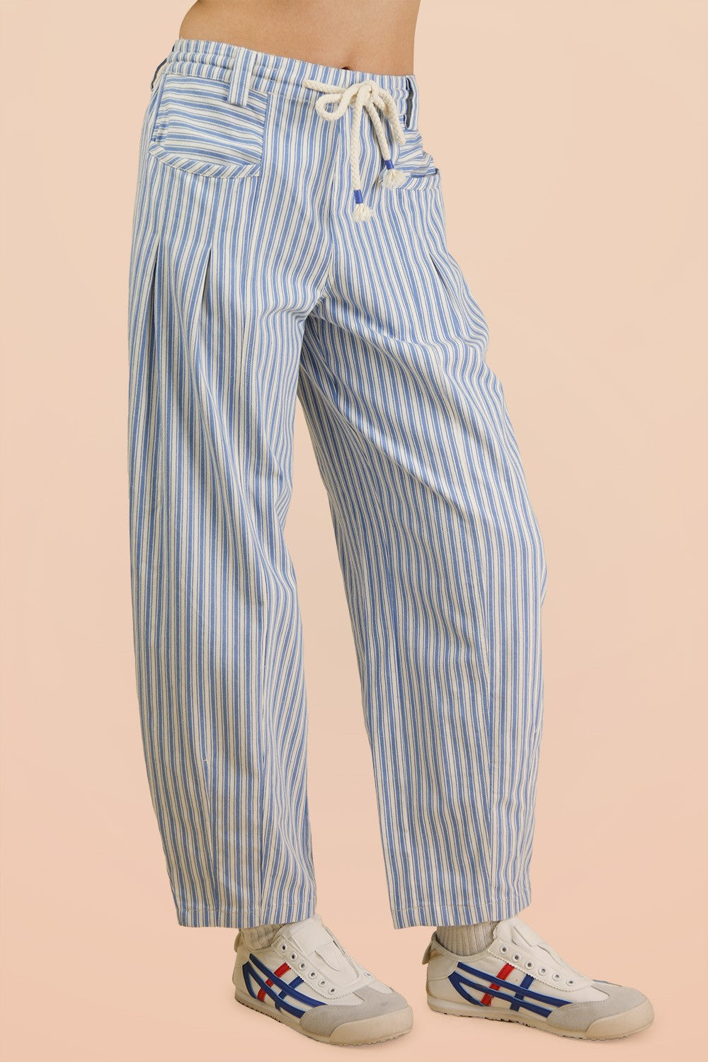 Sailor Stripe Barrel Jeans