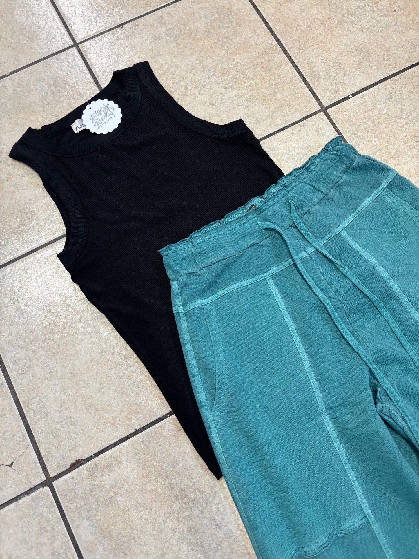 Teal Weekender Pants