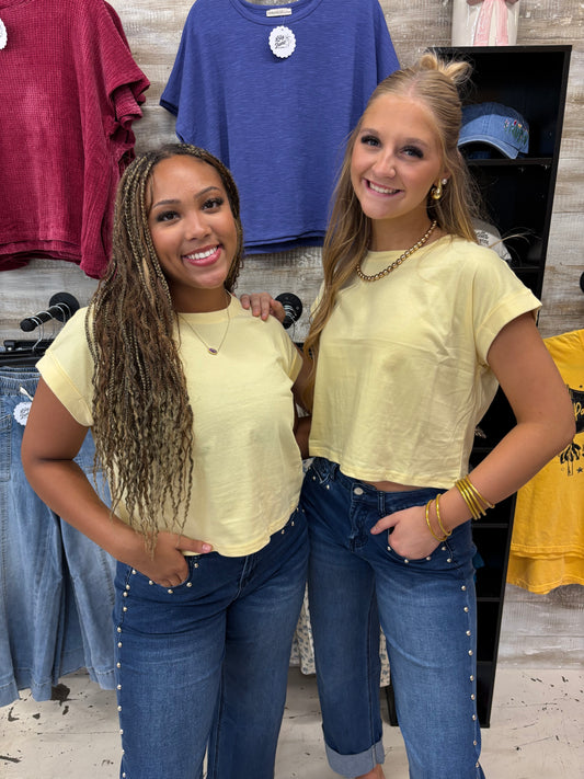 Butter Baby Crop Tee