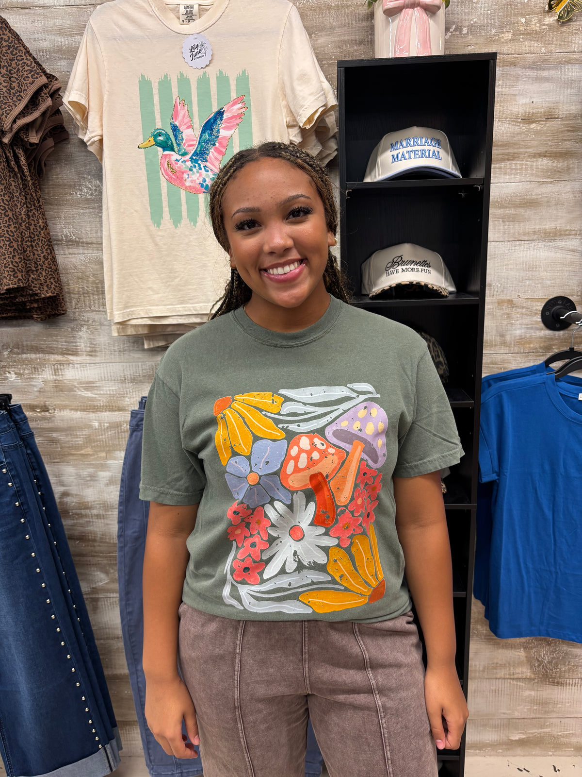 Mushroom Swirls Tee