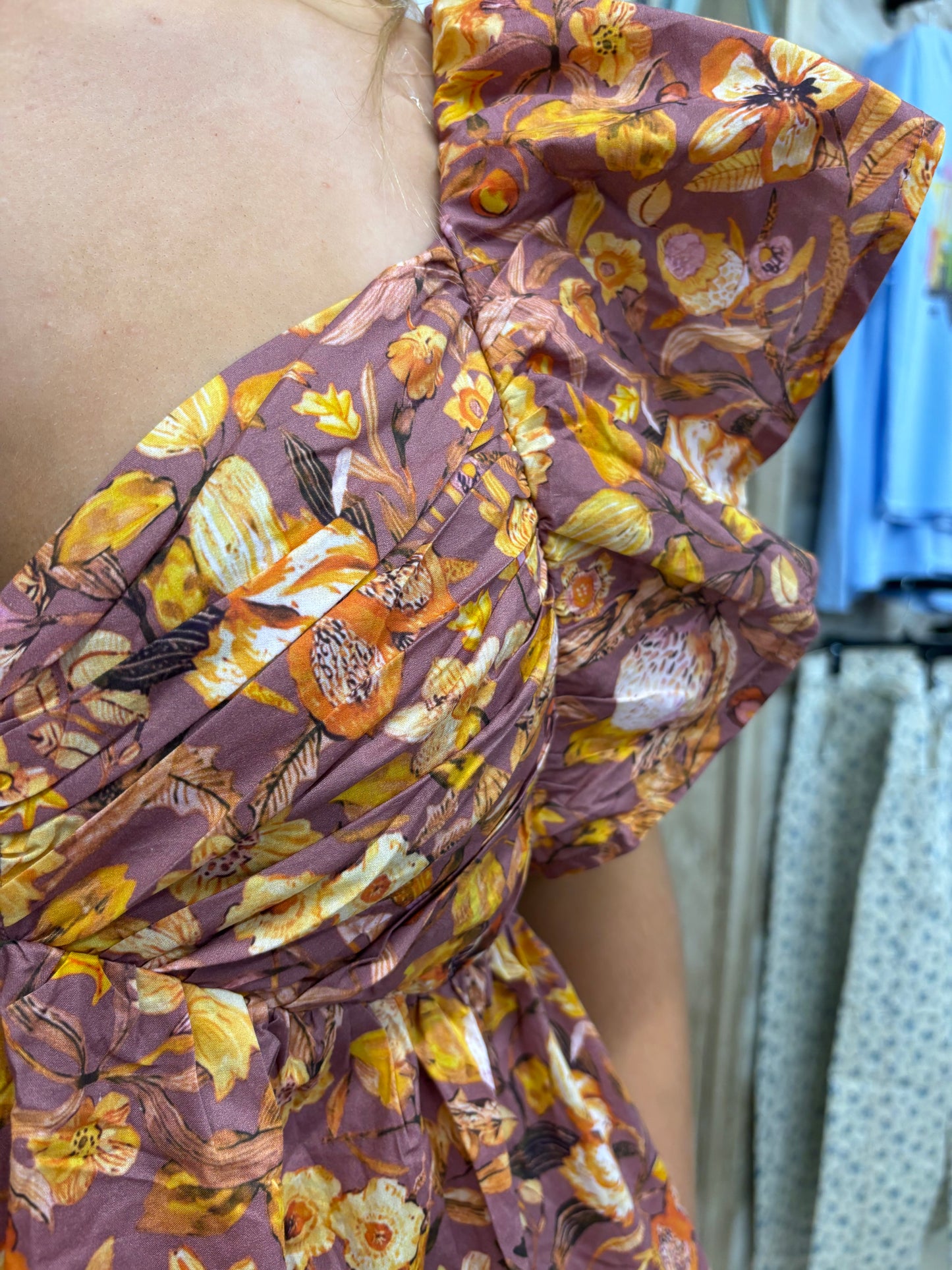 Autumn Romance Floral Dress