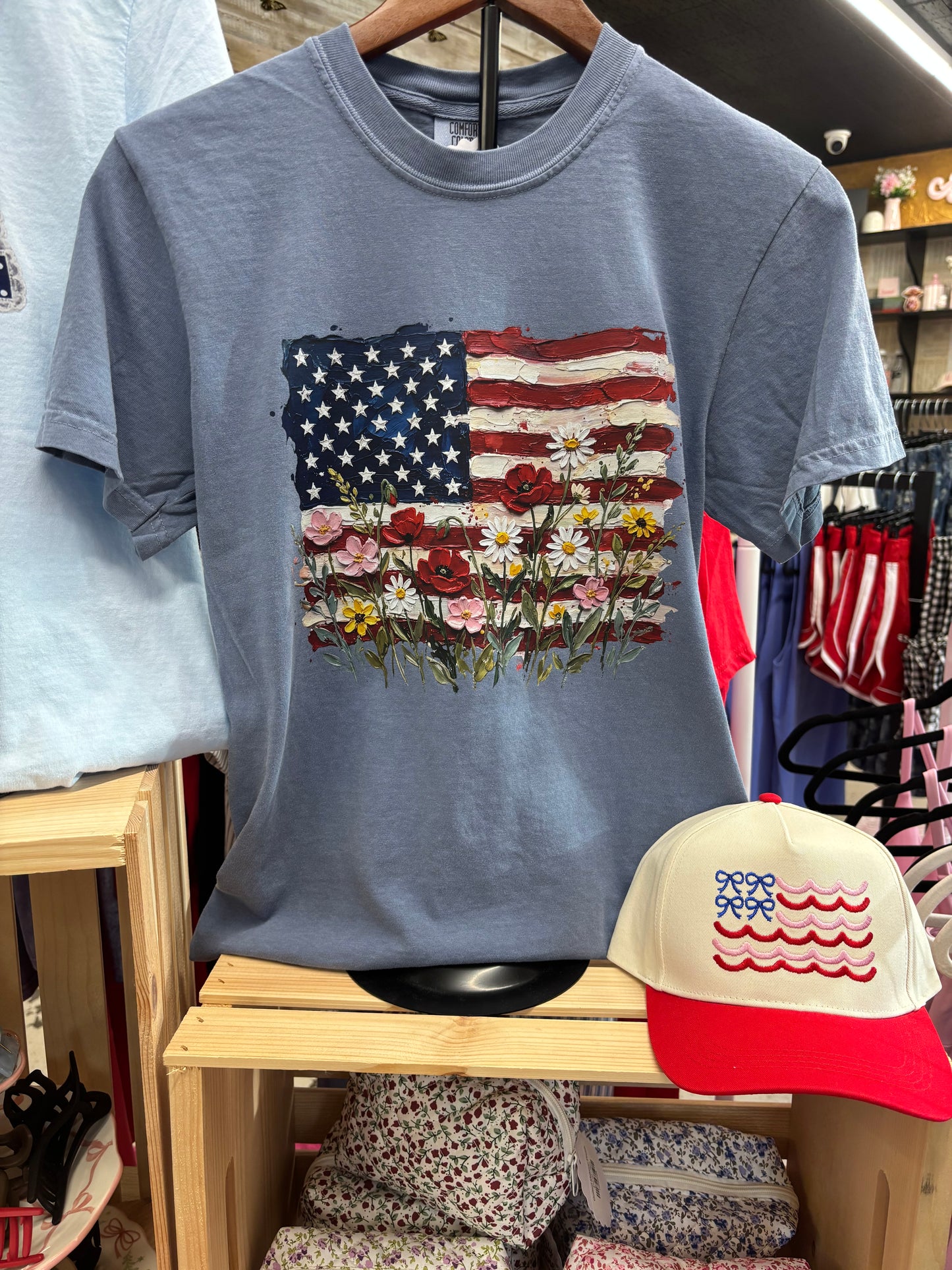 Floral Flag Tee