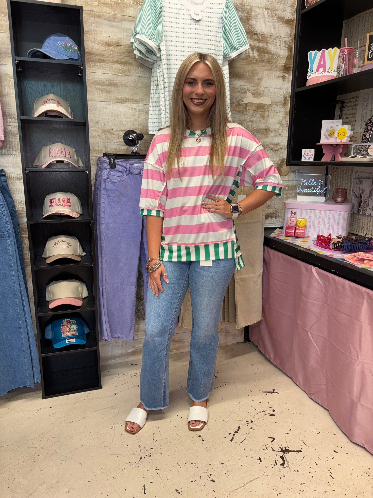 Kelly Pink Top