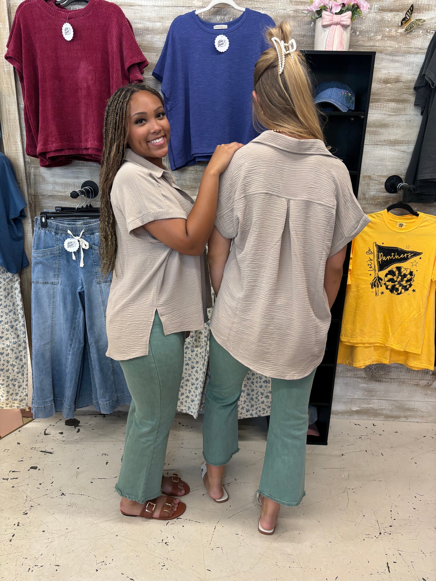 Mocha Made Button-Down Top