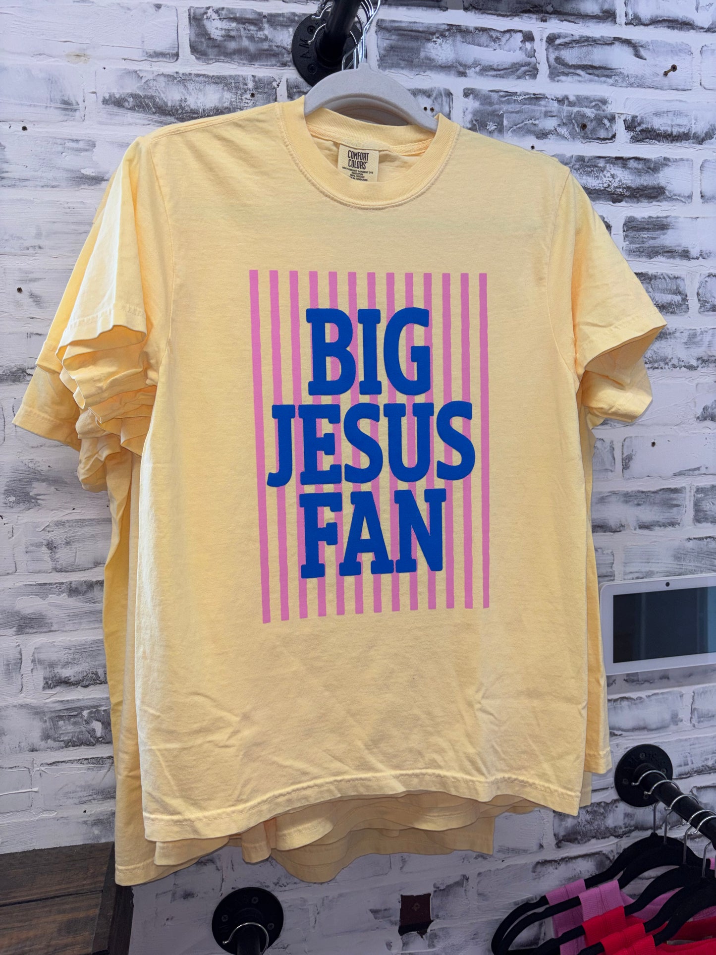 Big Jesus Fan - Puff Print