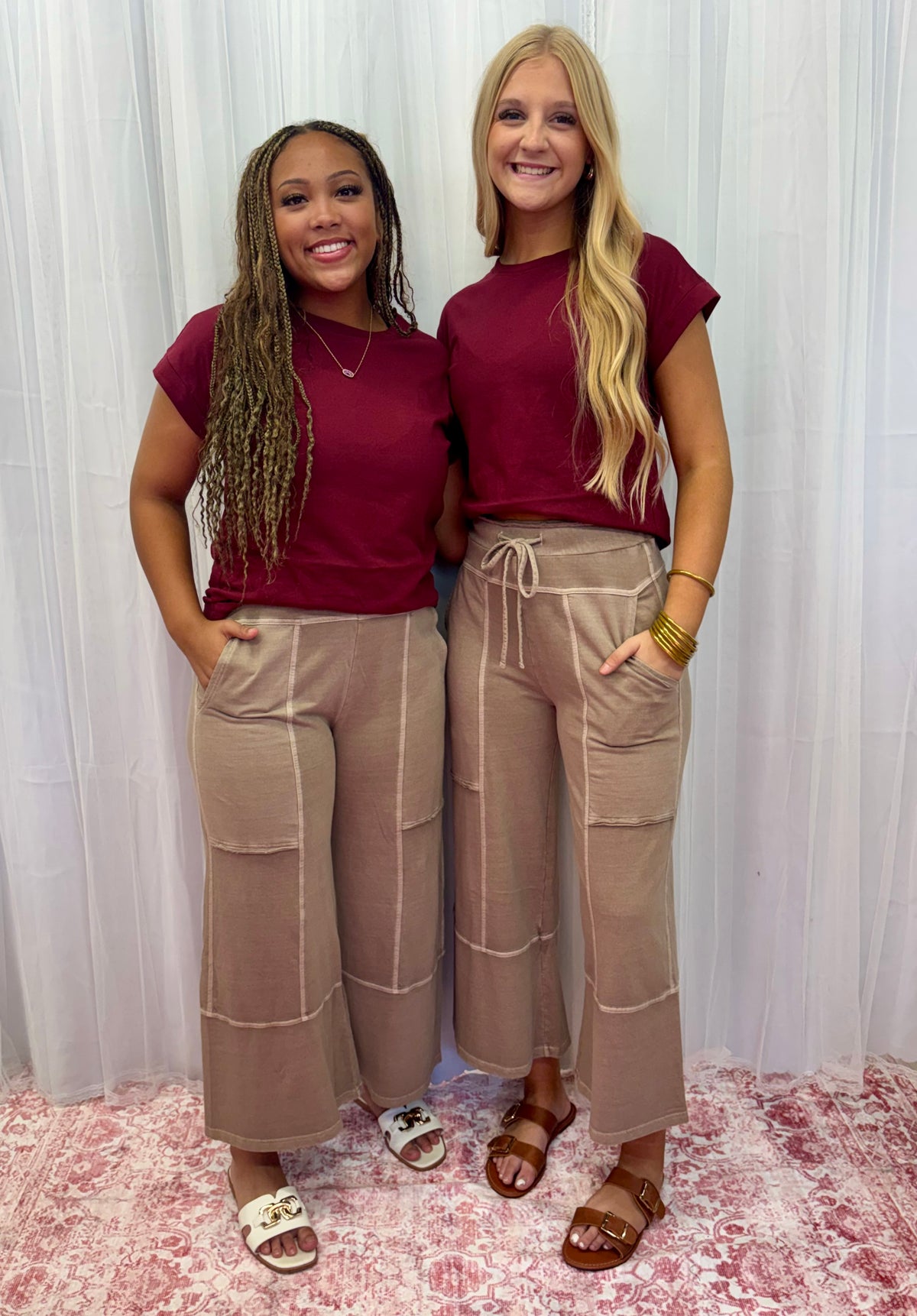 Everyday Tee in Maroon