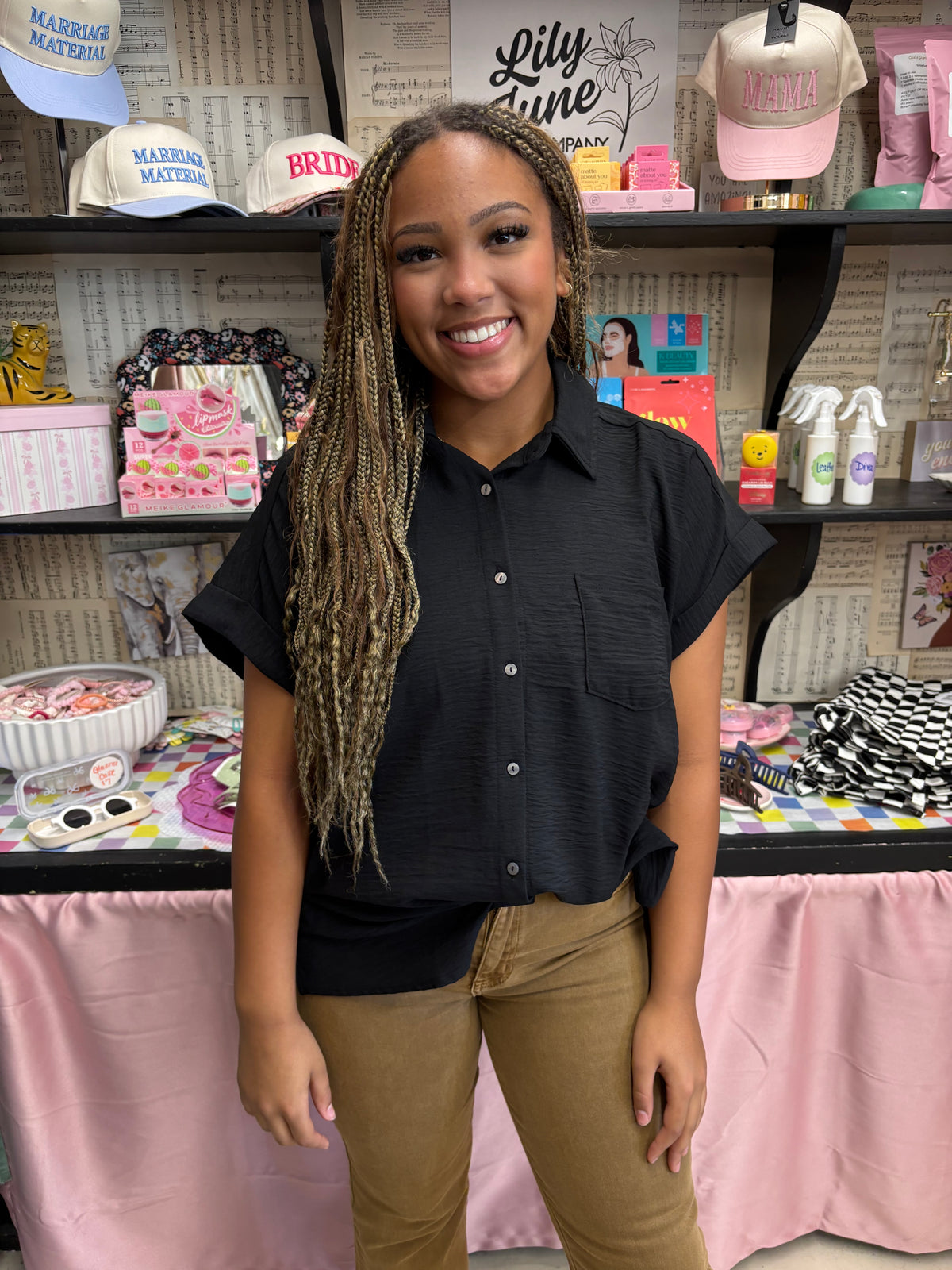 Office Hours Button-Down Top