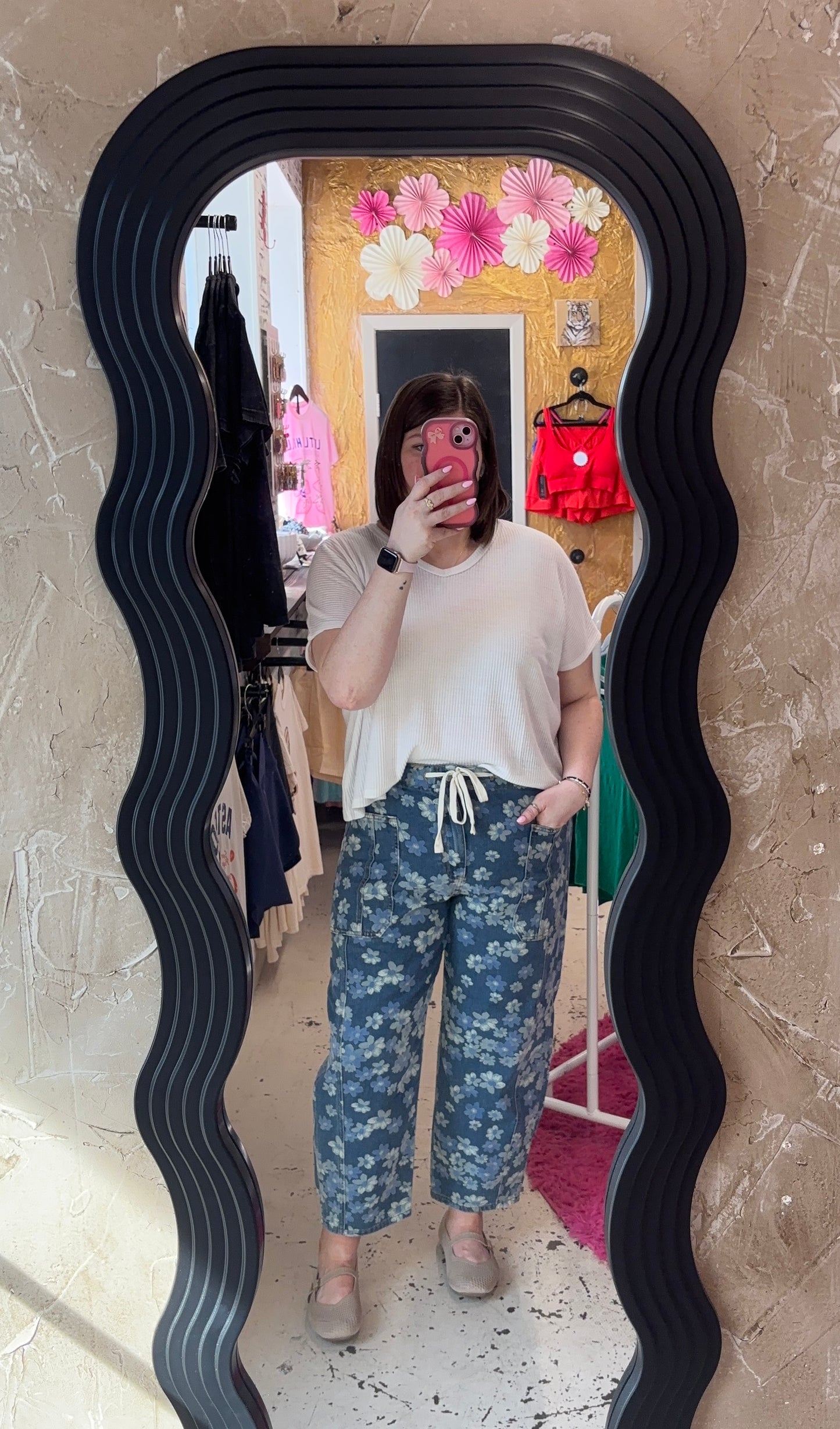 Sweet Blossom Barrel Jeans