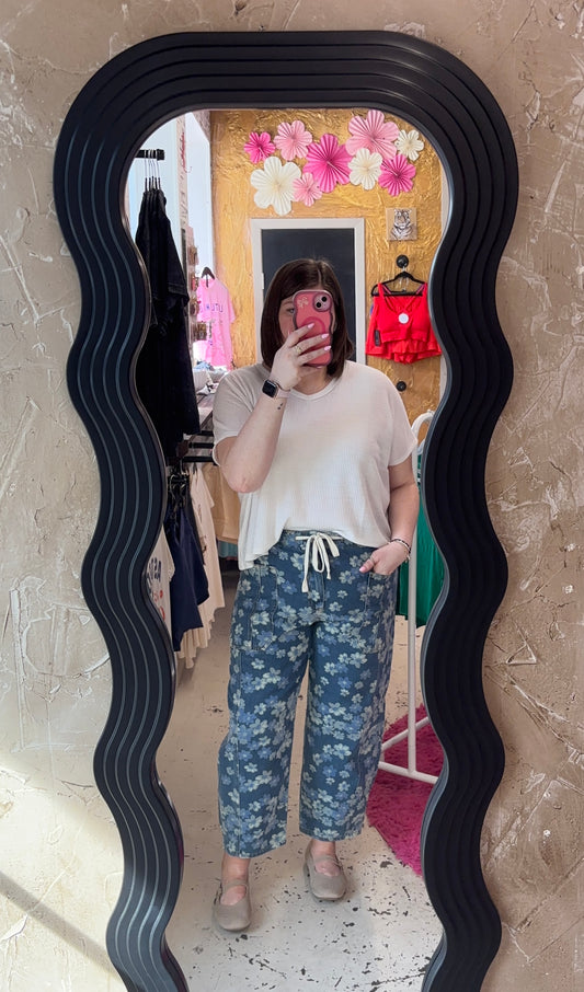 Sweet Blossom Barrel Jeans