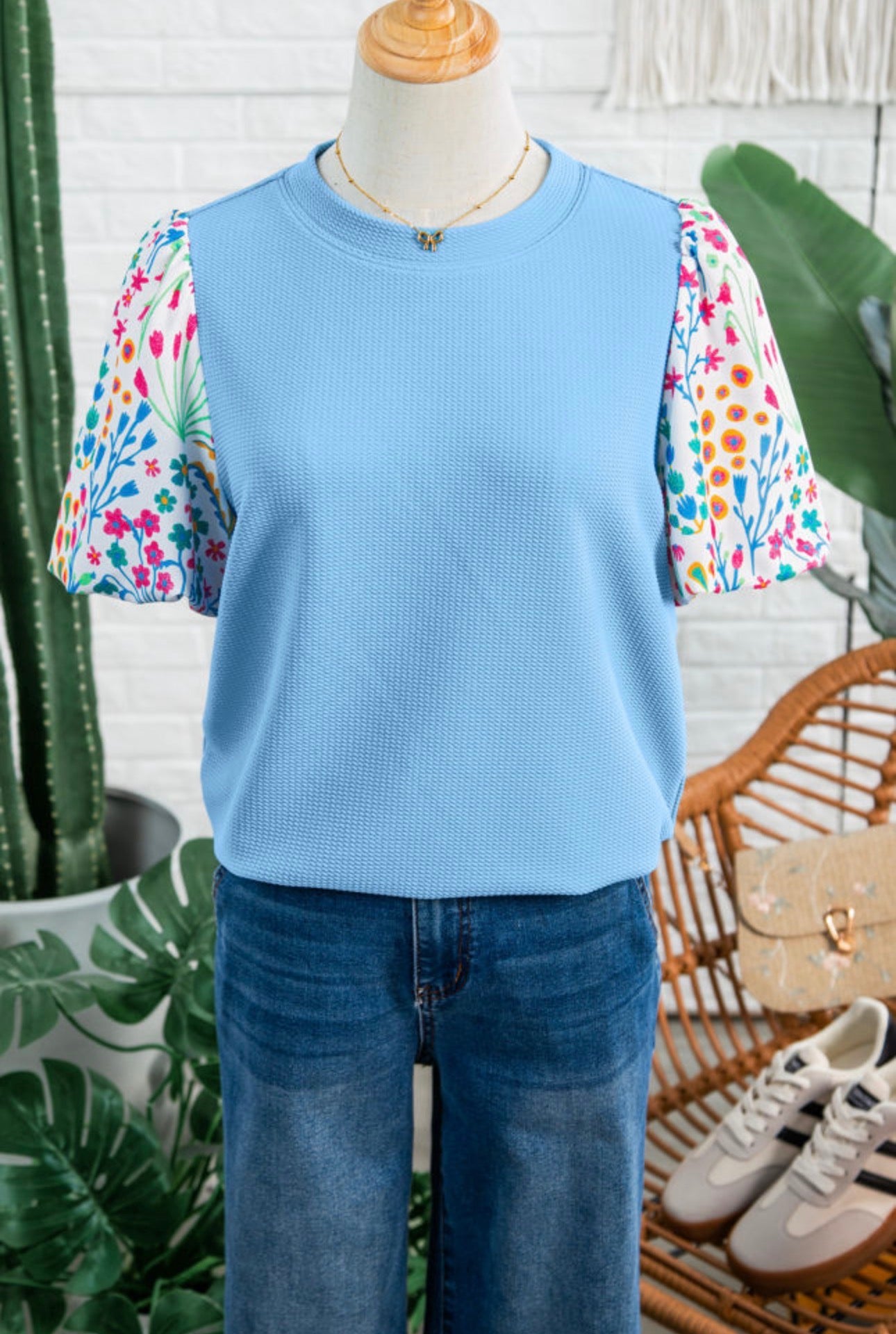 Whimsy Blue Top