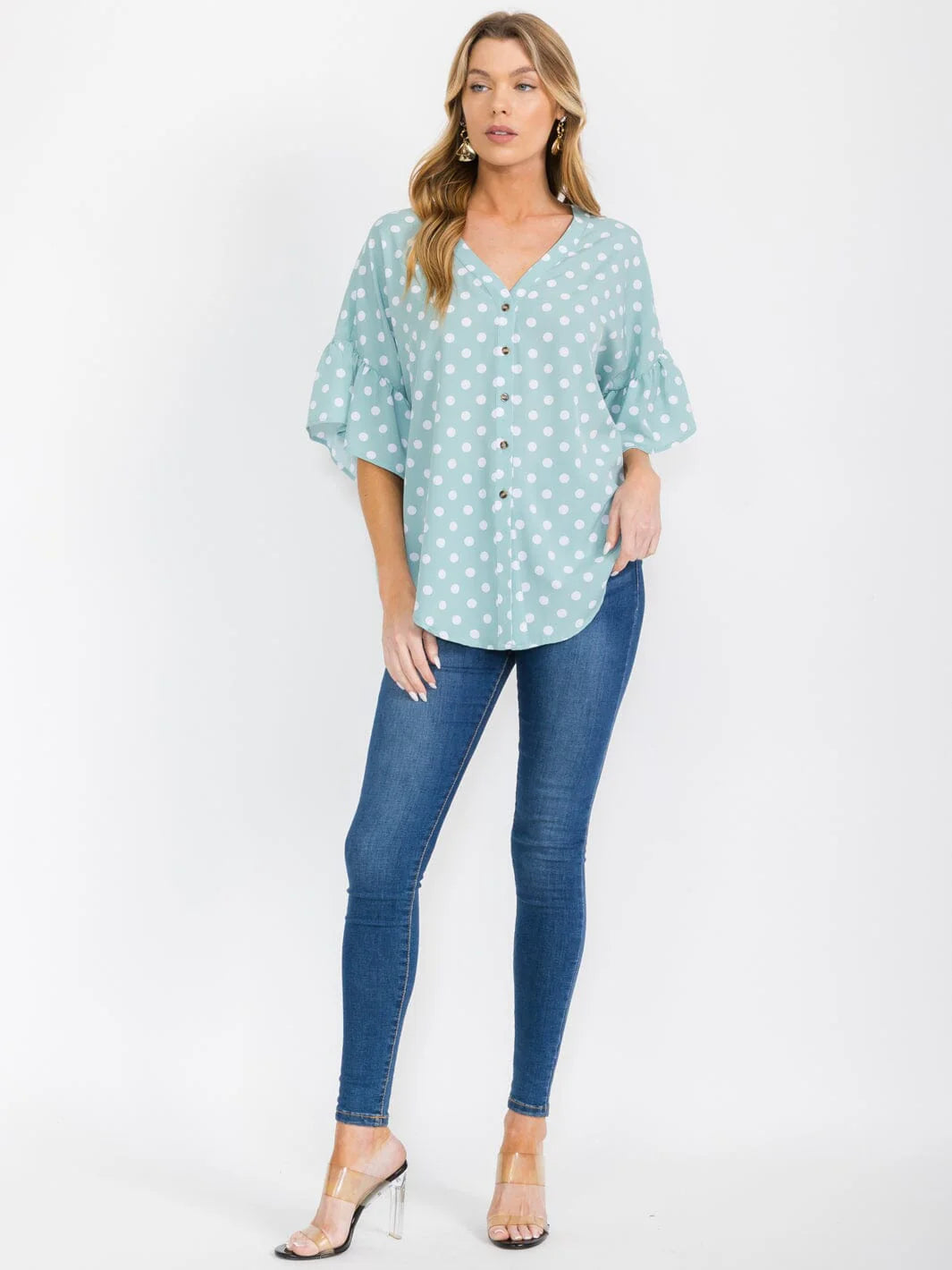 Mint Polka Dot