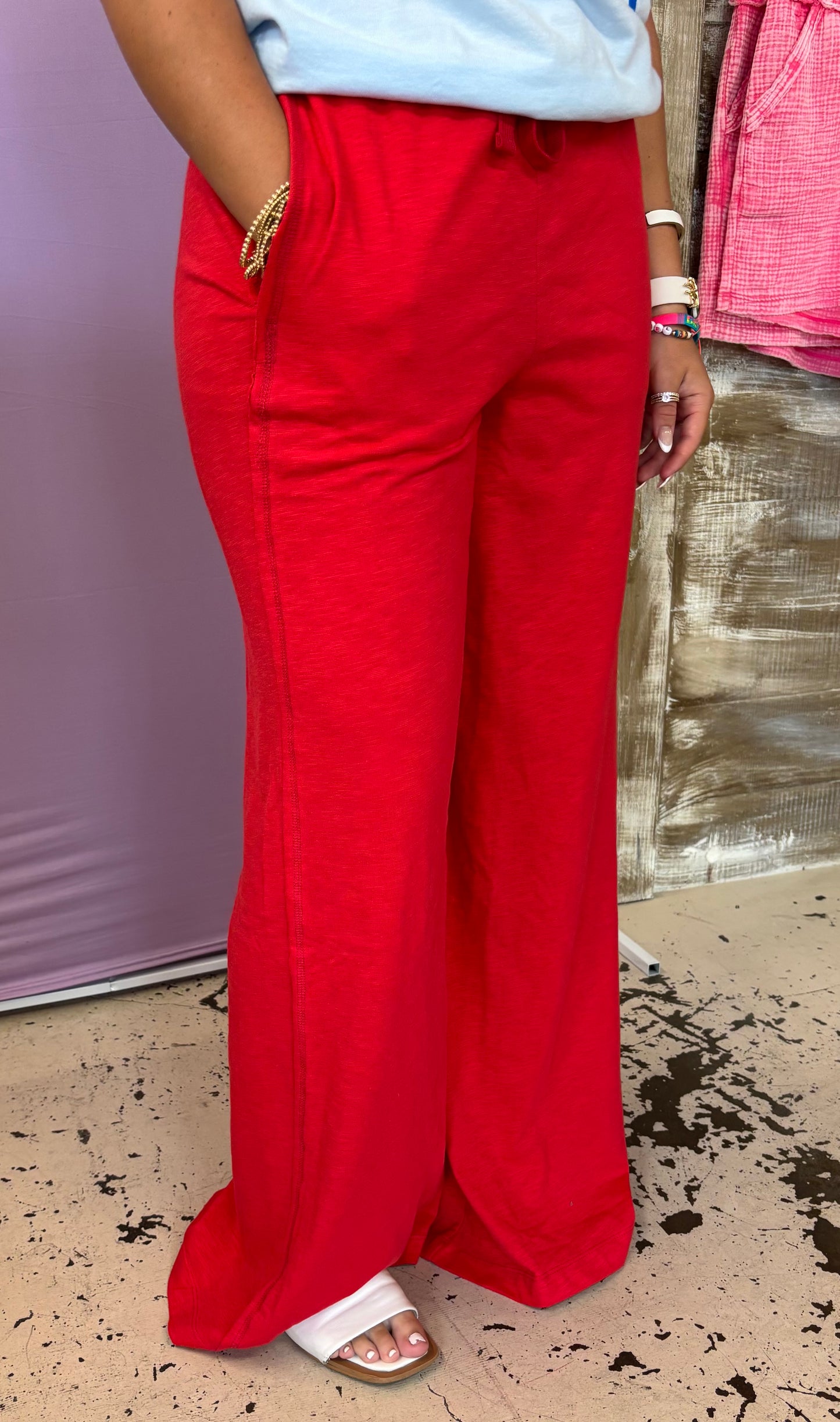 Cherry Red Pants