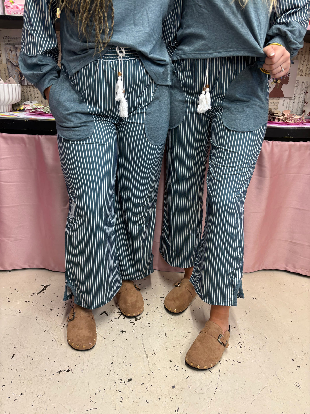 Evergreen Stripe Set