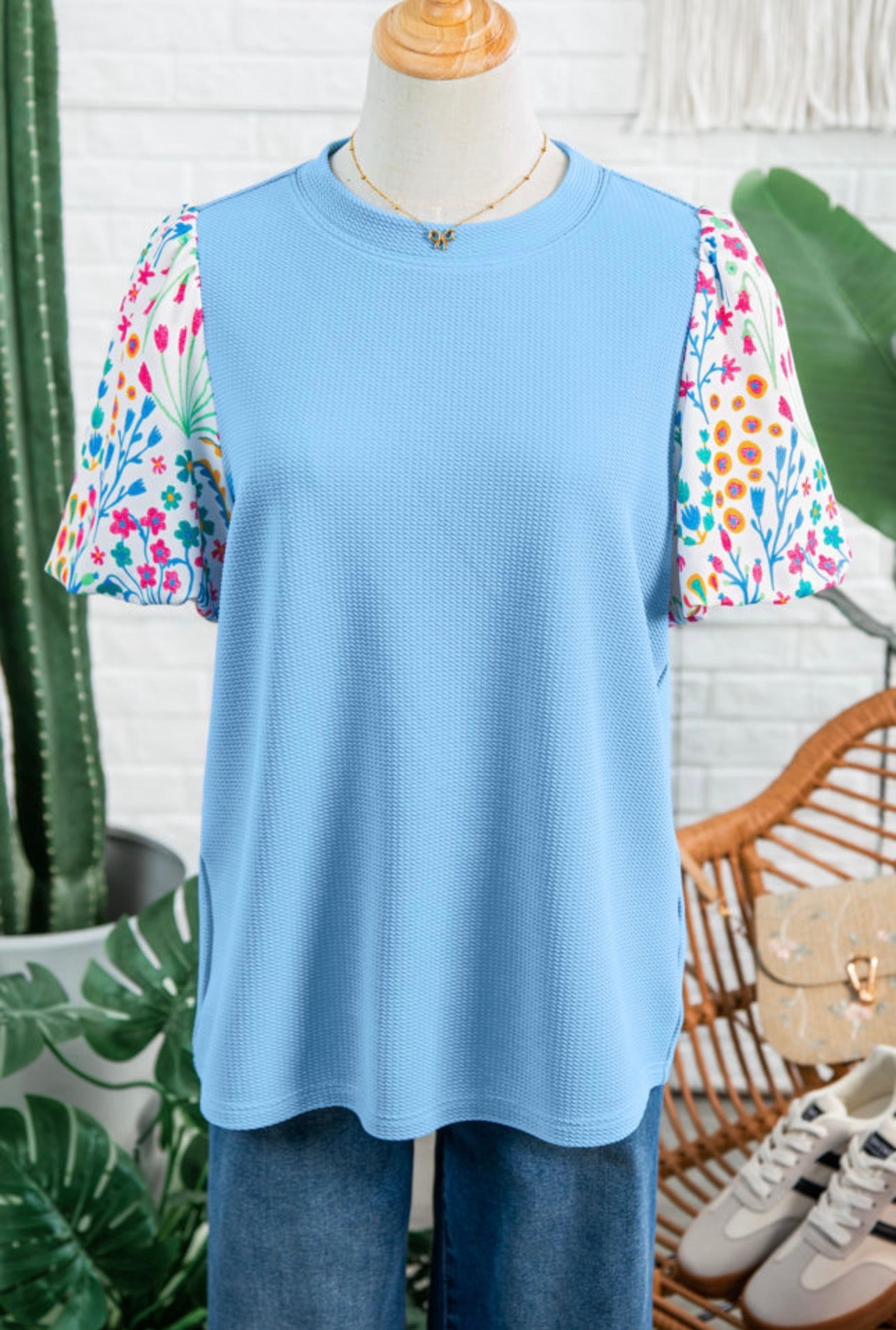 Whimsy Blue Top