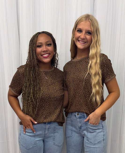 Wild About It Leopard Tee