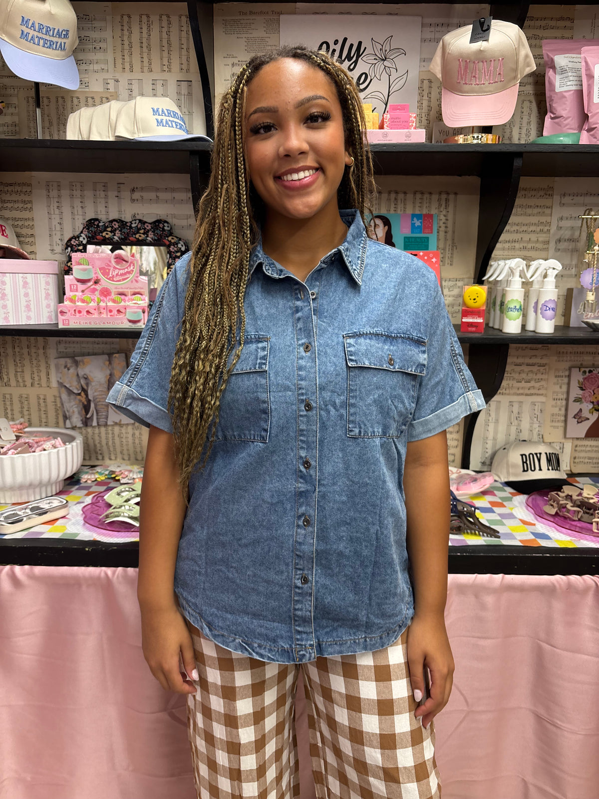 Darling Denim Top