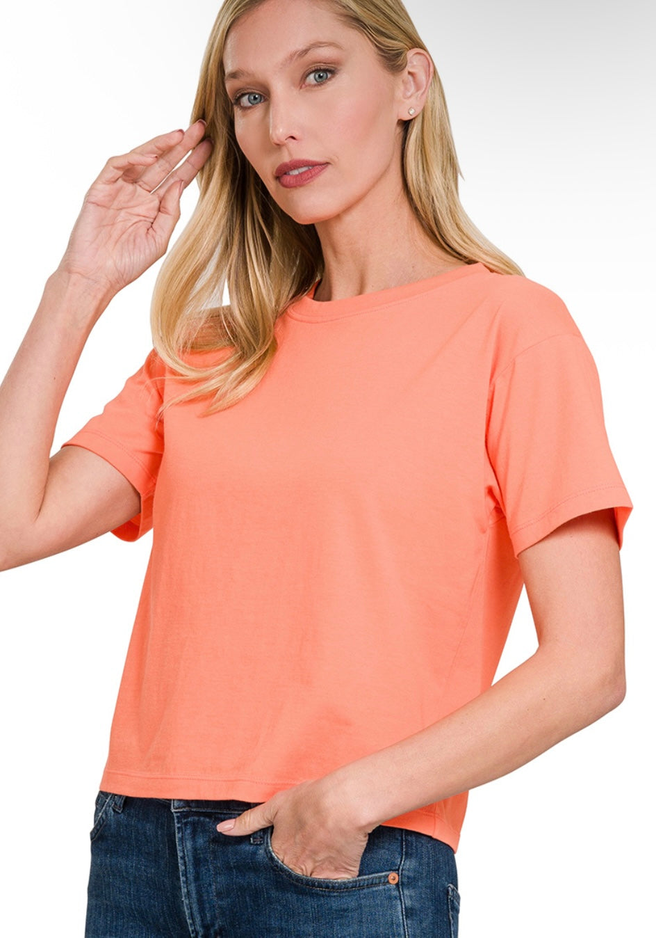 Coral Crop Tee