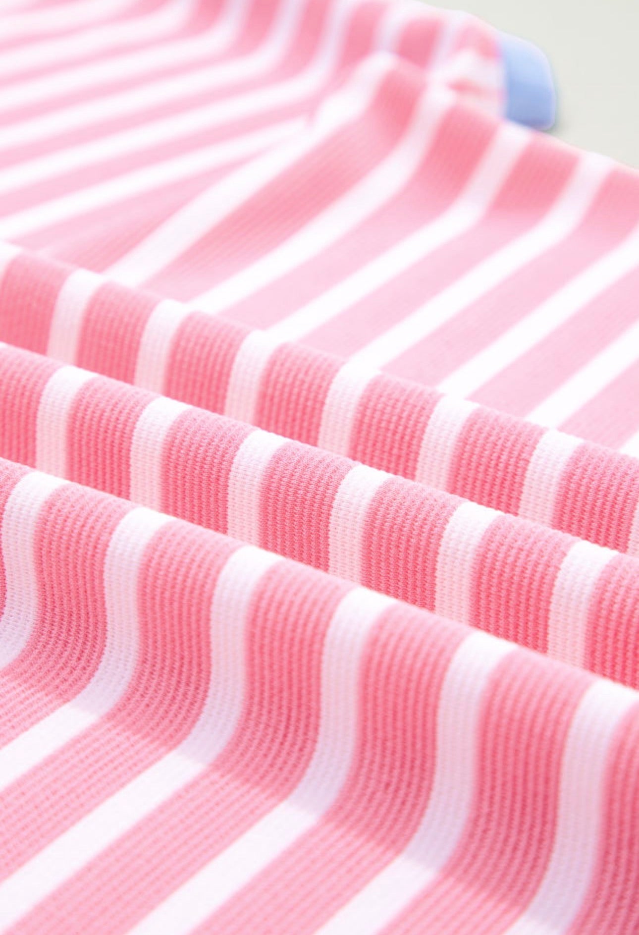 Pink Stripe Colorblock Tee