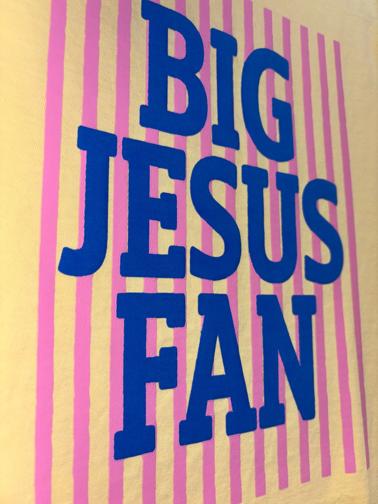 Big Jesus Fan - Puff Print