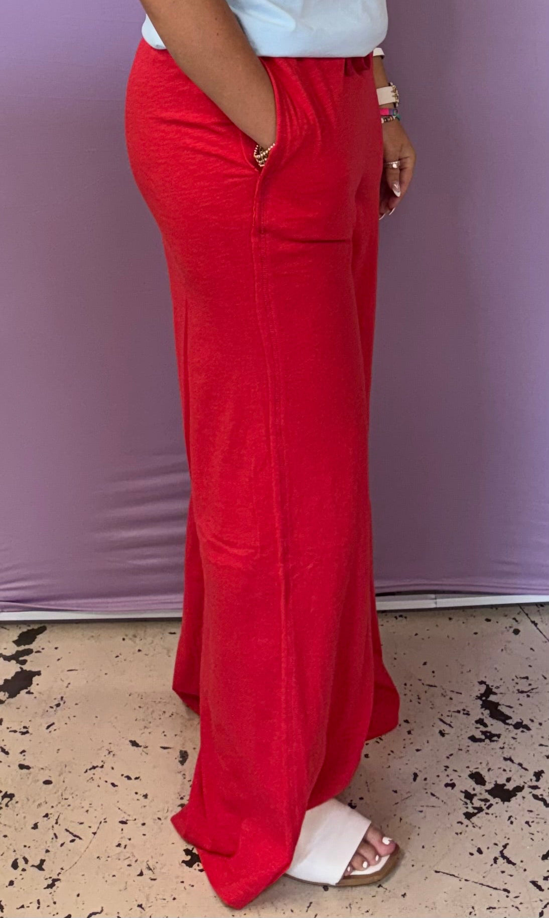 Cherry Red Pants