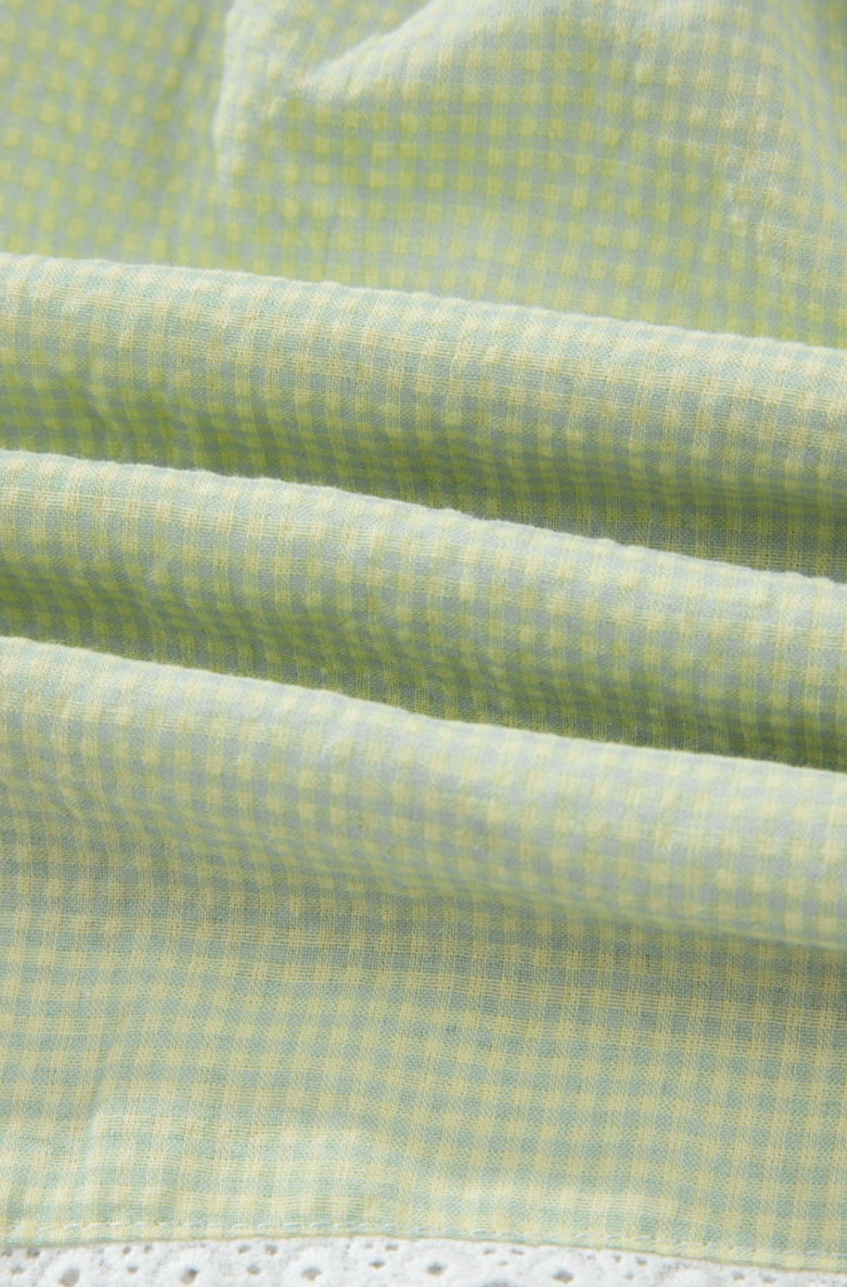 Jenna Lime Gingham Shorts