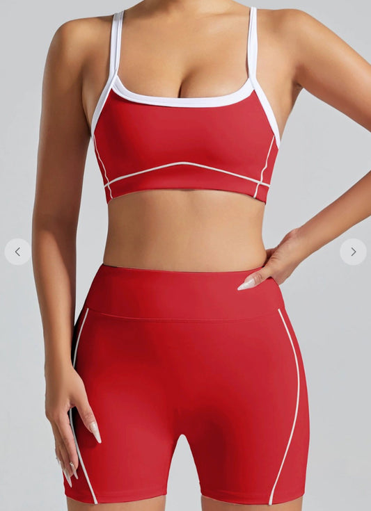 Biker Short & Sports Bra Set