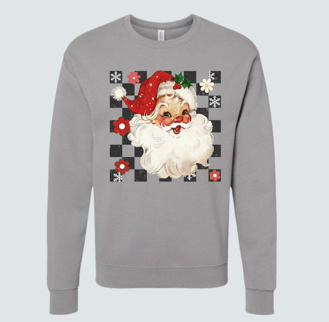 Checkered Santa - Sweatshirt