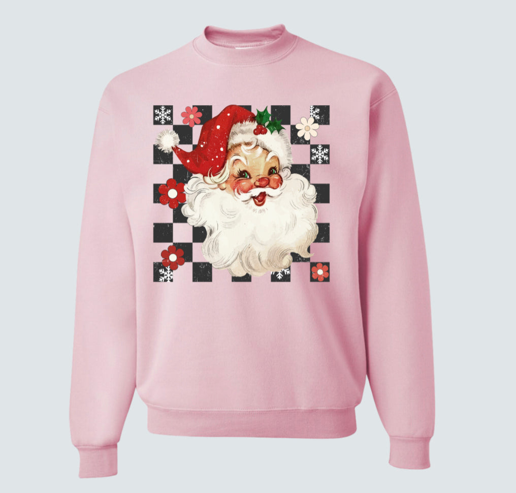 Checkered Santa - Sweatshirt