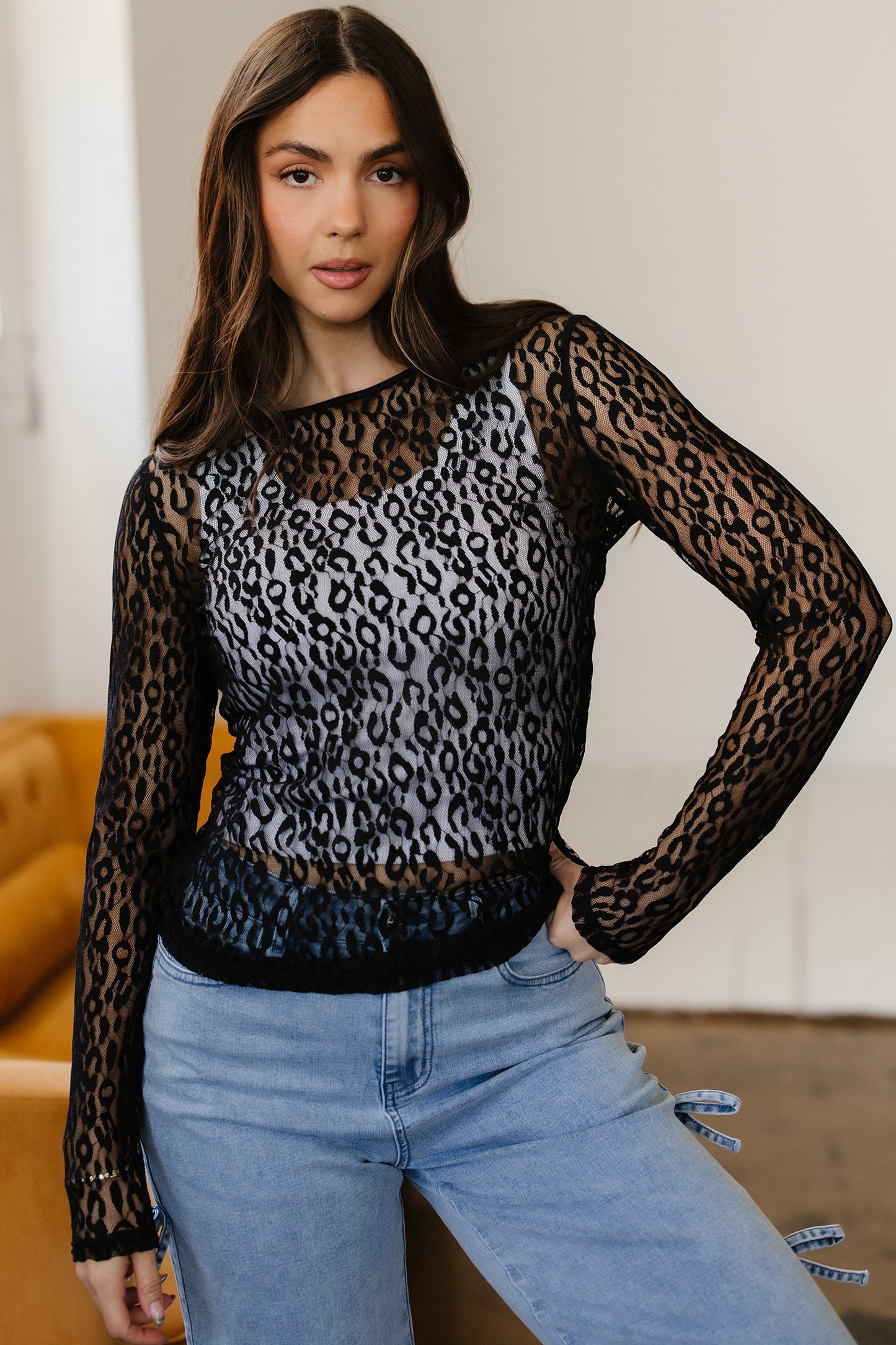Wild Heart Mesh Top