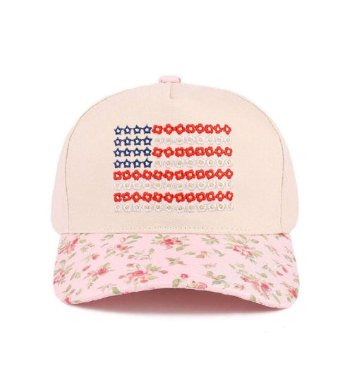 The Floral Flag Hat