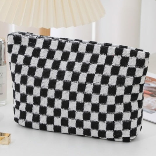 Black Checkered Bag