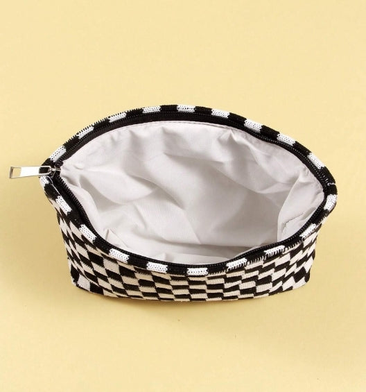 Black Checkered Bag