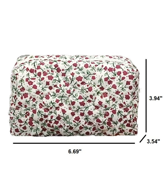 Quilted Makeup Pouch
