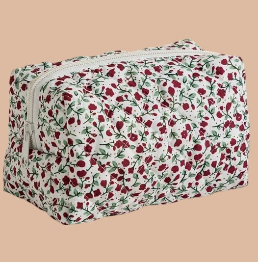 Quilted Makeup Pouch