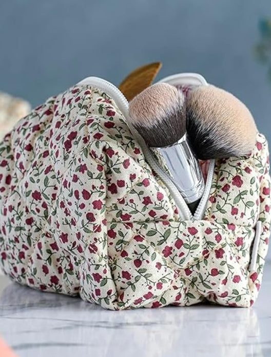 Quilted Makeup Pouch