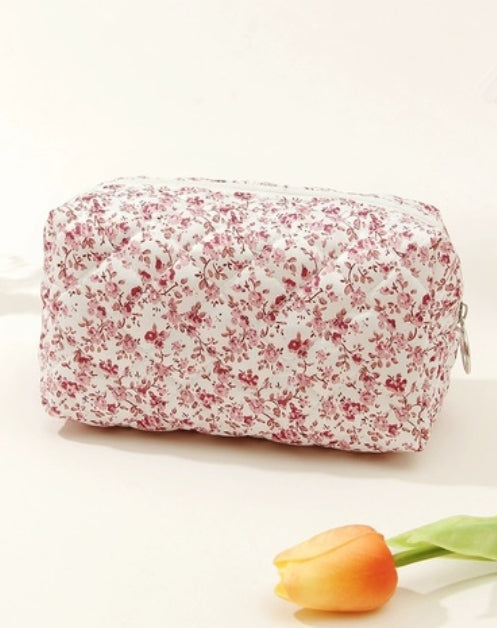 Quilted Makeup Pouch
