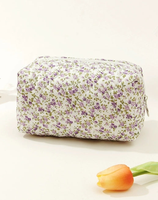 Quilted Makeup Pouch