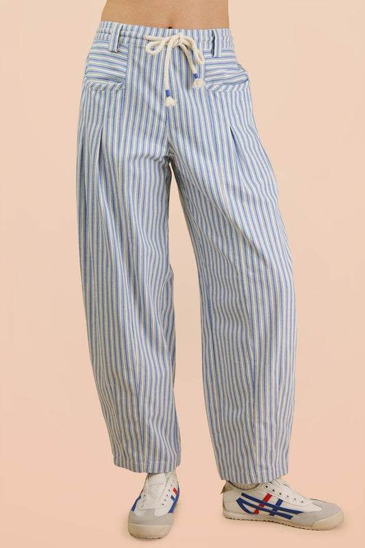Sailor Stripe Barrel Jeans