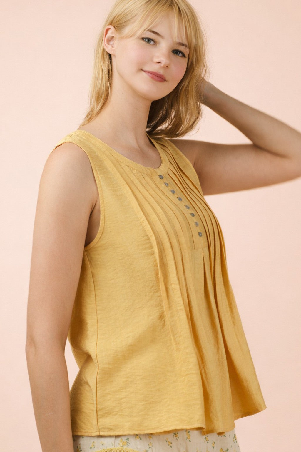Pintuck Sunshine Top